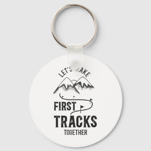 Snowboarding Snowboard Ski Skiing Mountain Key Ring