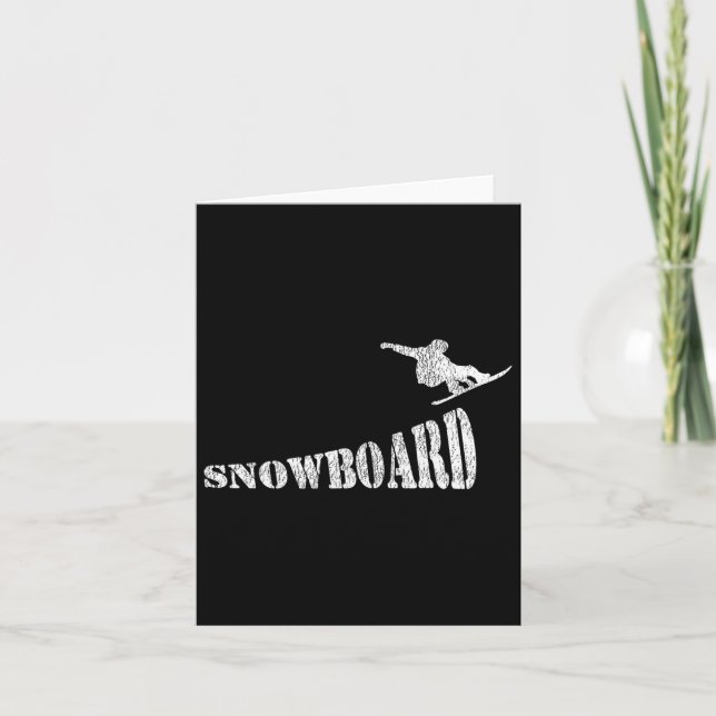 Snowboarding Snowboard Snowboard  Card (Front)