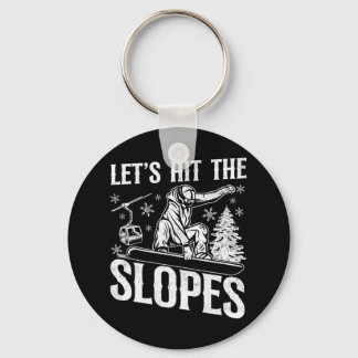 Snowboarding Snowboard Vintage 18  Key Ring