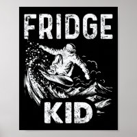 Snowboarding Snowboard Vintage Fridge Kid 