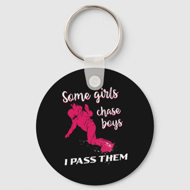 Snowboarding Snowboard Vintage Girl  Key Ring (Front)