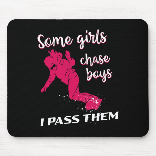 Snowboarding Snowboard Vintage Girl  Mouse Mat (Front)