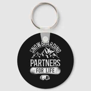 Snowboarding Snowboard Vintage Marriage 1  Key Ring