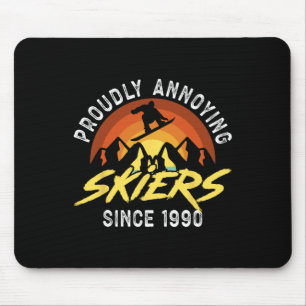 Snowboarding Snowboard Vintage Retro Proudly Annoy Mouse Mat