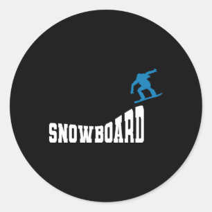 Snowboarding Snowboard Vintage Retro Snowboard 2 Classic Round Sticker