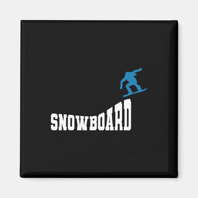 Snowboarding Snowboard Vintage Retro Snowboard 2  Magnet (Front)