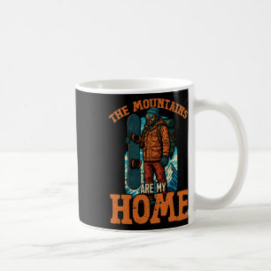 Snowboarding Snowboard Vintage Retro The Mountains Coffee Mug