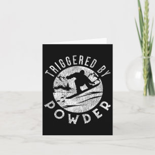 Snowboarding Snowboard Vintage Retro Triggered By Card