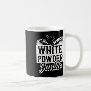 Snowboarding Snowboard Vintage Retro White Powder Coffee Mug