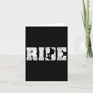 Snowboarding Snowboard Vintage Ride Ride 1  Card