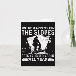 Snowboarding Snowboard Vintage What Happens On The Card