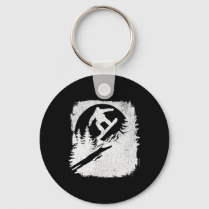 Snowboarding Snowboarder 1 Key Ring