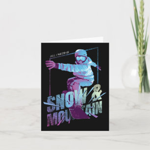 Snowboarding Snowboarder  Card