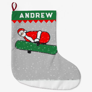 Snowboarding Snowboarder Holiday Gift Large Christmas Stocking