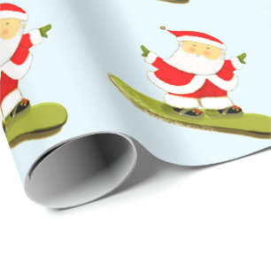 Snowboarding Snowboarder Holiday Gift Wrapping Paper