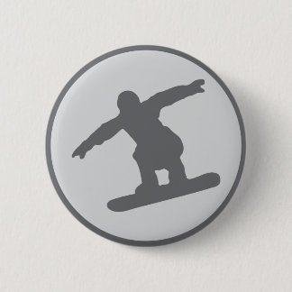 snowboarding snowboarder jump 6 cm round badge