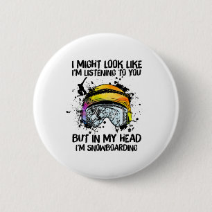 Snowboarding Snowboarder Sport Lovers Gift Apparel 6 Cm Round Badge