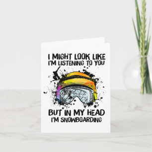 Snowboarding Snowboarder Sport Lovers Gift Apparel Card