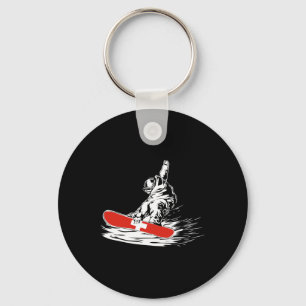 Snowboarding Snowboarder Swiss Flag Winter Sports Key Ring