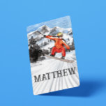 Snowboarding Snowboarder Winter Sports  Playing Cards<br><div class="desc">This design may be personalised in the area provided by changing the photo and/or text. Or it can be customised by clicking Personalise this Template and then choosing the click to customise further option and delete or change the colour of the background, add text, change the text colour or style,...</div>