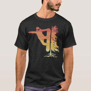 Snowboarding Snowboarder with Tree Off Piste T-Shirt