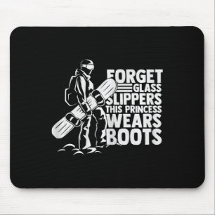 Snowboarding Sports Funny Riding Snowboard Competi Mouse Mat