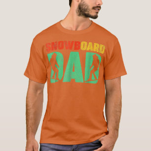 Snowboarding Sports Lover Vintage Snowboard Dad Fa T-Shirt