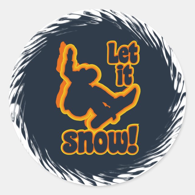 Snowboarding stickers (Front)