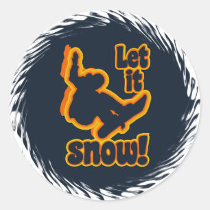 Snowboarding stickers