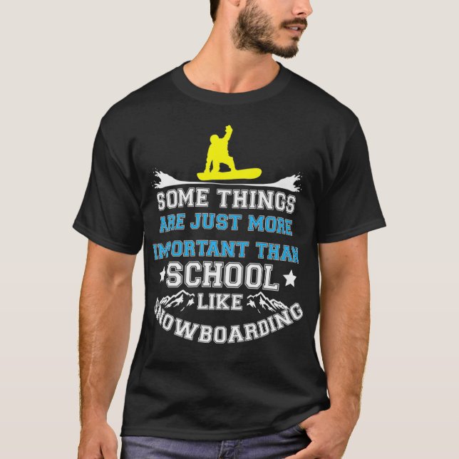Snowboarding Student  Funny Snowboard Kid Gift  T-Shirt (Front)
