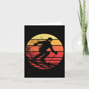 Snowboarding Sunset Winter Sports Skier Snowboarde Card