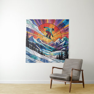 Snowboarding Tapestry