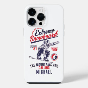 Snowboarding The Mountains Are Calling Sports iPhone 14 Pro Max Case