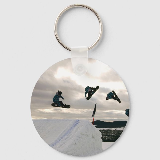 Snowboarding Tricks Keychain (Front)