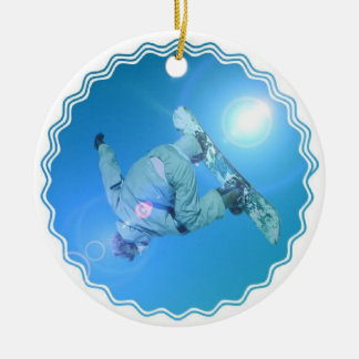 Snowboarding Tricks Picture Ornament