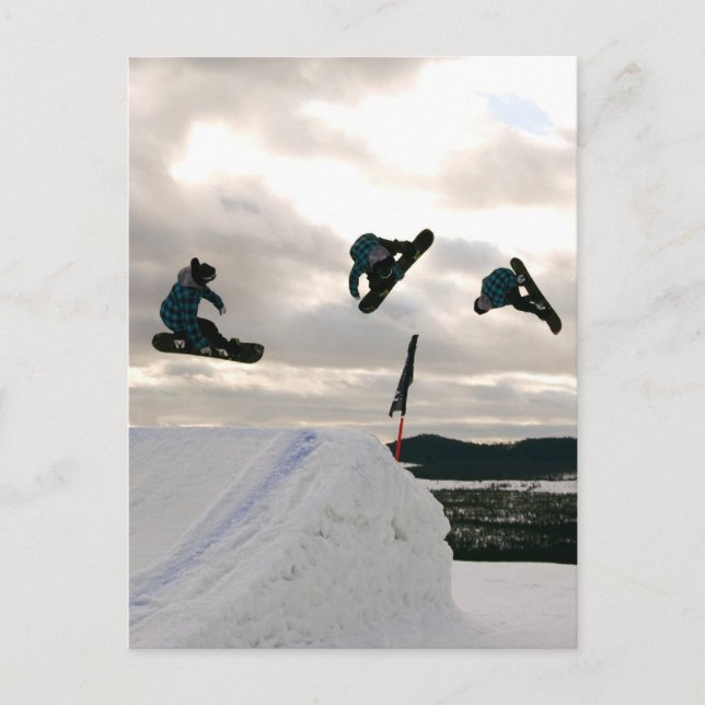 Snowboarding Tricks Postcard (Front)