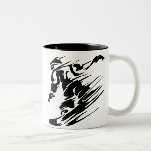 SNOWBOARDING Two-Tone COFFEE MUG