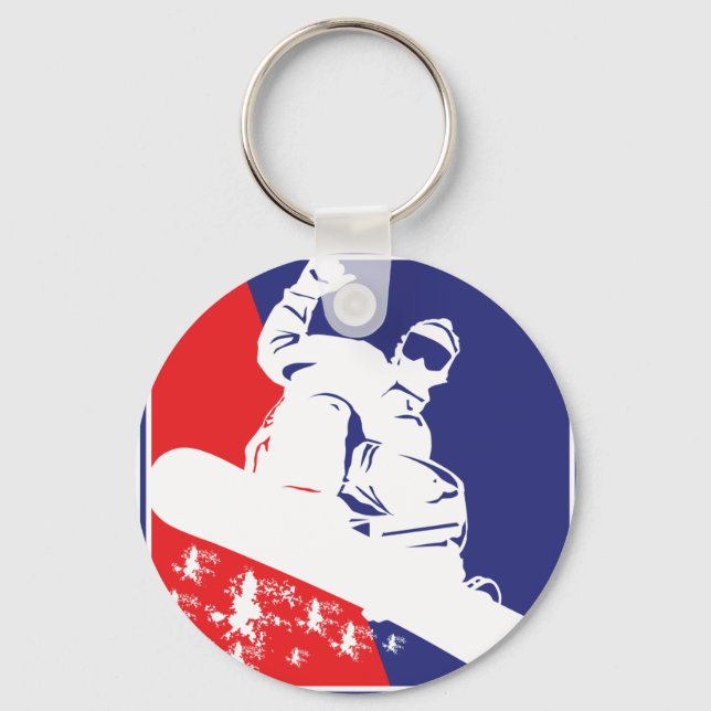 Snowboarding/USA Key Ring (Front)