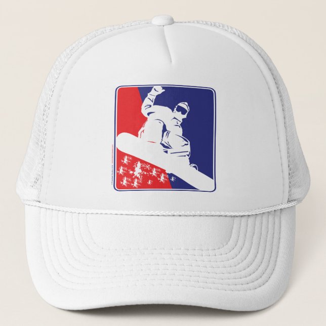 Snowboarding, USA Trucker Hat (Front)