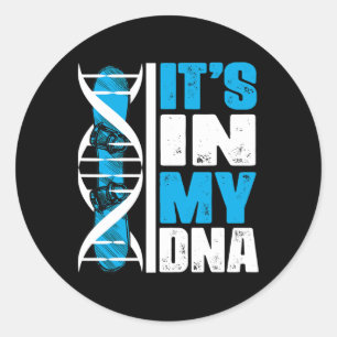 Snowboarding Winter Sports Snowboard Dna Classic Round Sticker