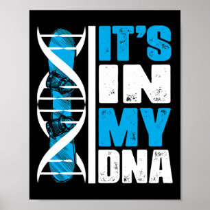 Snowboarding Winter Sports Snowboard Dna Poster