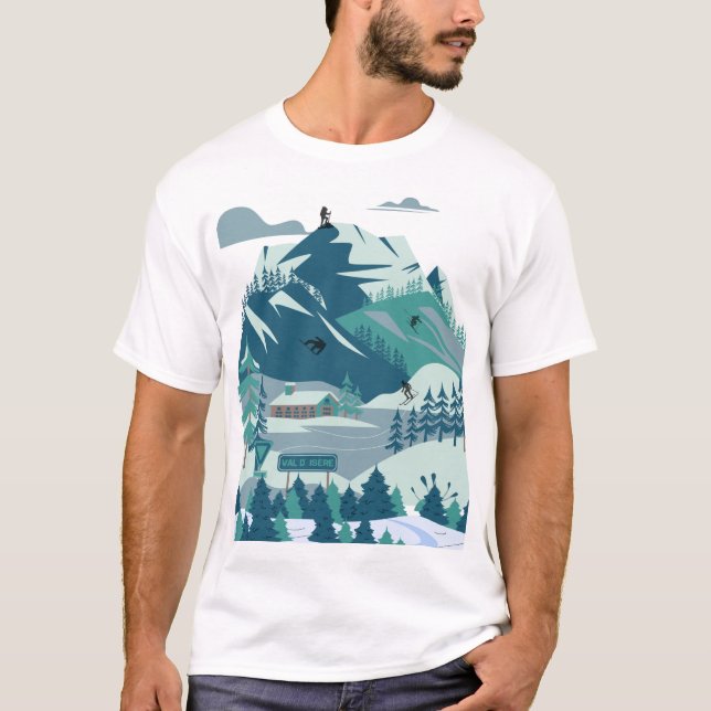 “Snowbound Adventures: Alpine Escape” T-Shirt (Front)