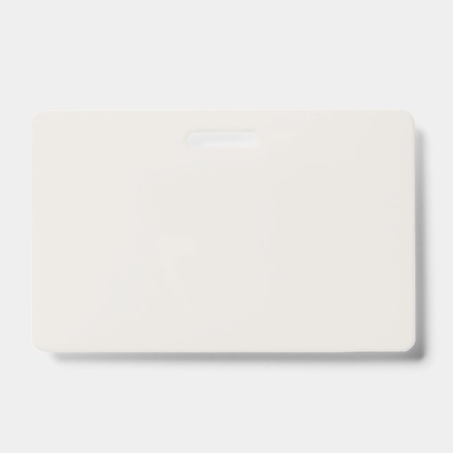 Snowbound Solid Colour ID Badge (Front)