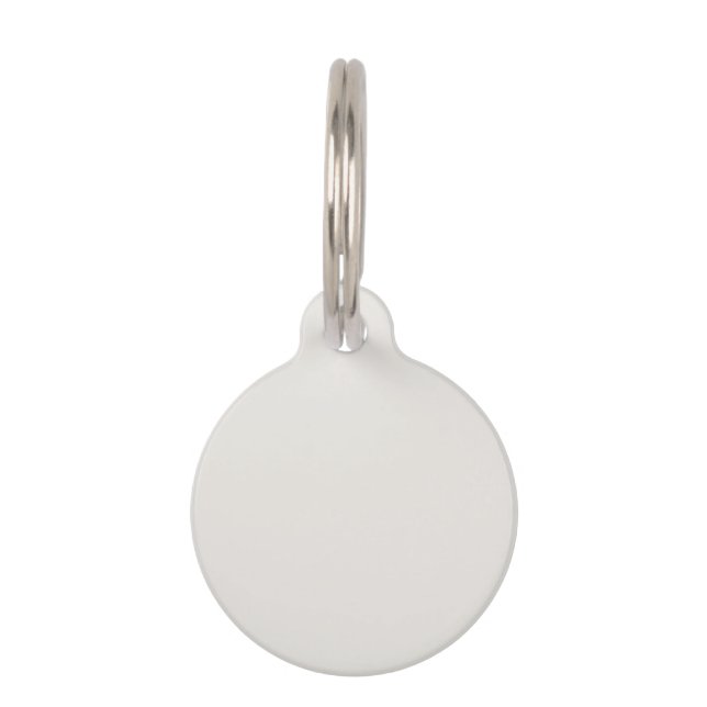 Snowbound Solid Colour Pet Tag (Front)