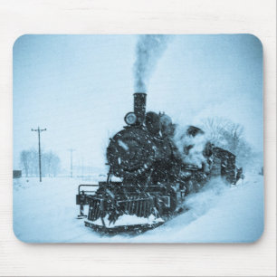 Snowbound Train Mouse Mat