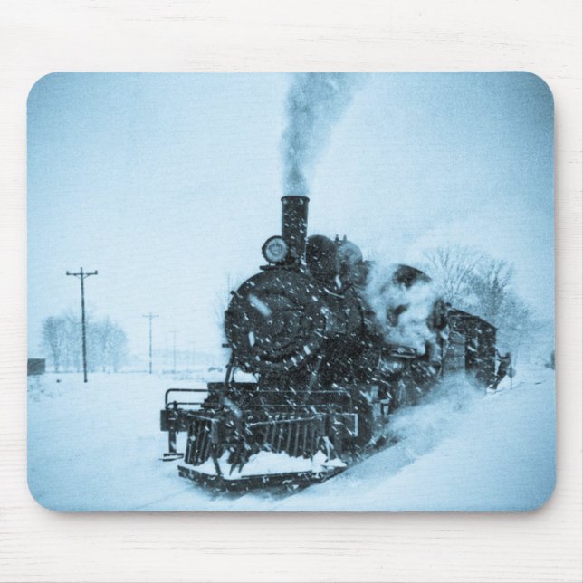 Snowbound Train Mouse Mat (Front)