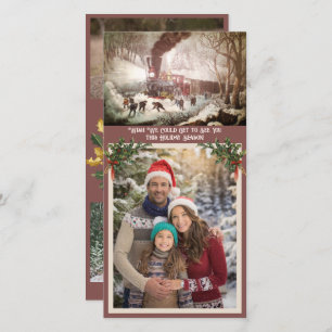 Snowbound Train Photocard Holiday Card