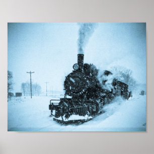 Snowbound Train Poster