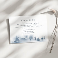 Snowbound | Wedding Reception Enclosure Card