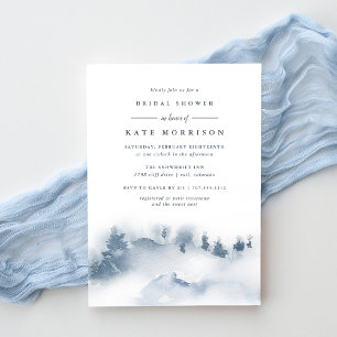 Snowbound   Winter Bridal Shower Invitation